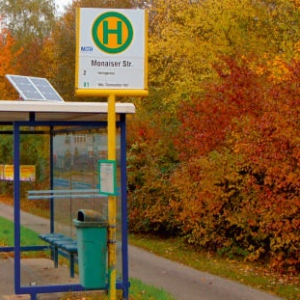 LED-Solar-Wartehallenbeleuchtung KLSS-b2M Dachmontage