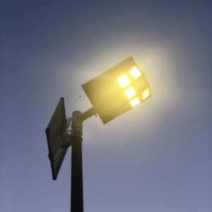 LED-Solar Beleuchtung für Wege, Straßen und Plätze